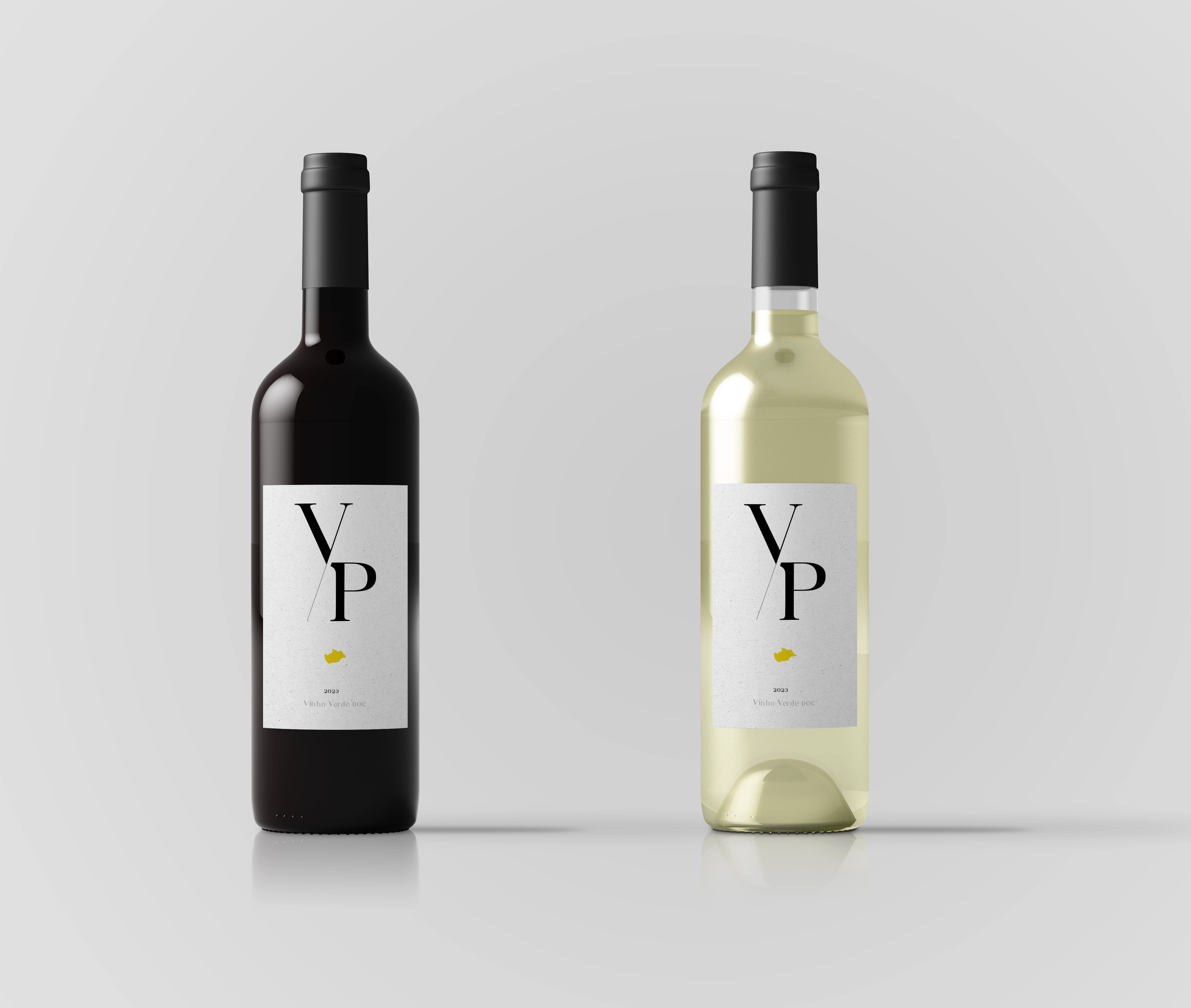 Vinho de Panache wine bottle and packaging set